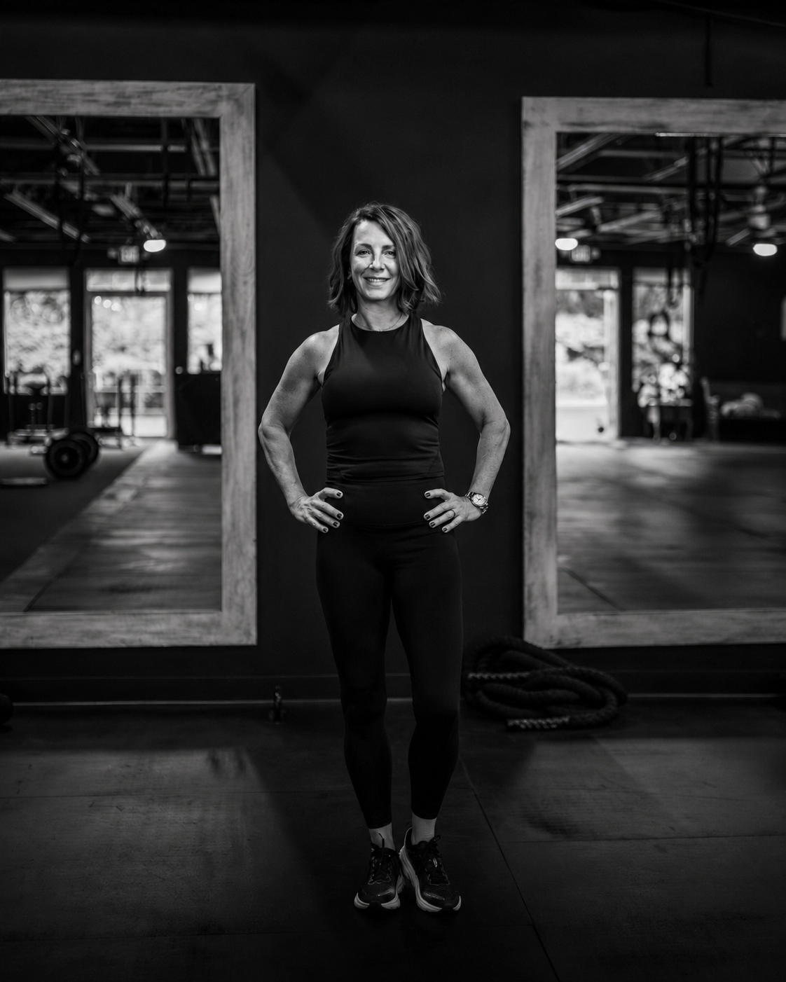 Racquel Murray standing inside the Fitness Artist training space