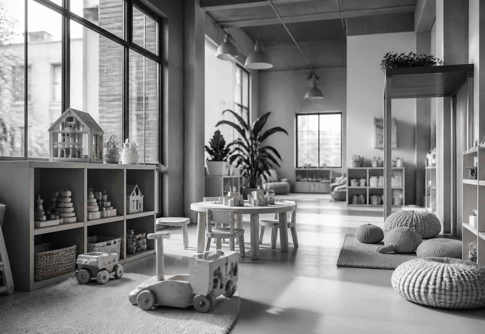 A bright, calm room inside the facility